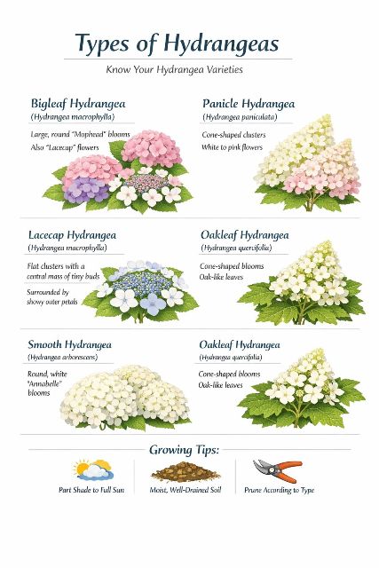 Hydrangea types